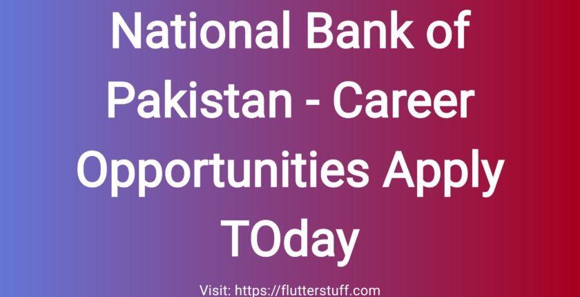 National Bank of Pakistan - Career Opportunities